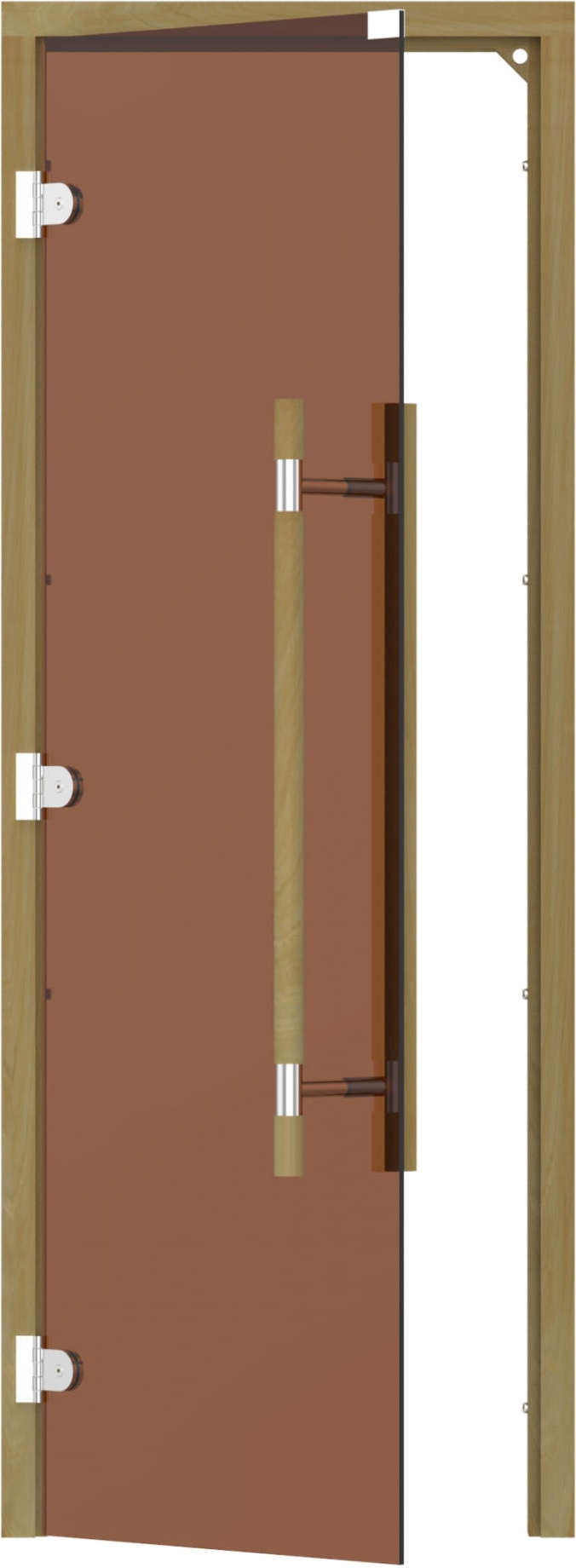 SAWO Межкомнатная дверь 7/19 левая 741-3SGD-L прямая ручка, арт. 24484 - фото №1