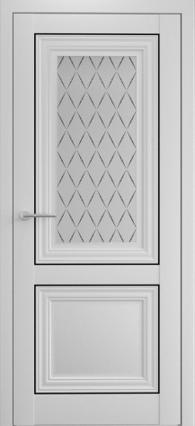 Albero Межкомнатная дверь Спарта 2 ПО Лорд черный молдинг, арт. 14124