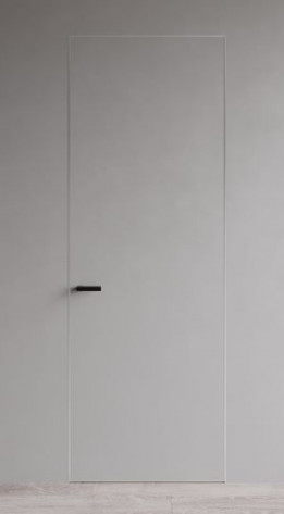 Гармония Межкомнатная дверь Invisible 42мм с алюминиевой кромкой с 4-х ст. под покраску, арт. 26678