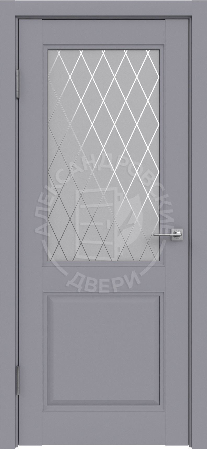 Александровские двери Межкомнатная дверь Каролина 1 ПО Ромб эмаль, арт. 12389 - фото №1