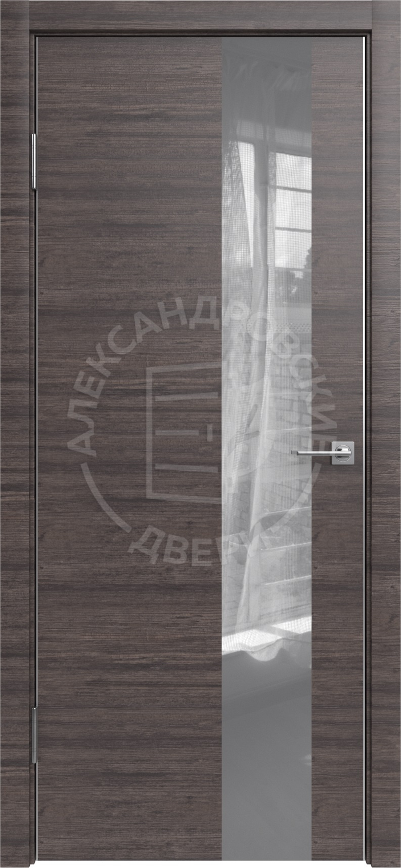 Александровские двери Межкомнатная дверь ALUM 3 Зеркало, арт. 12441 - фото №2