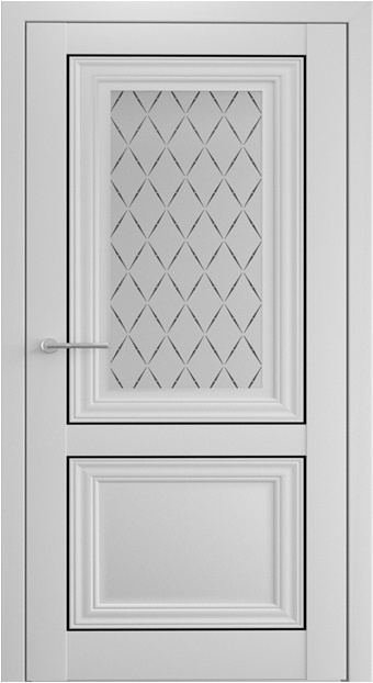 Albero Межкомнатная дверь Спарта 2 ПО Лорд серый молдинг, арт. 19974 - фото №1
