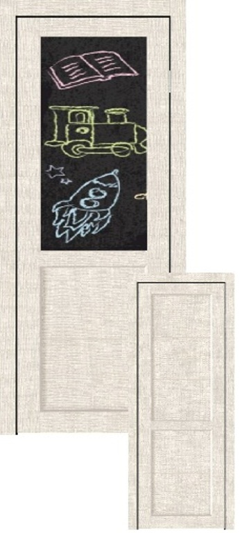Синержи Межкомнатная дверь Венеция с меловой/маркерной доской с 1й стороны, арт. 20053 - фото №2