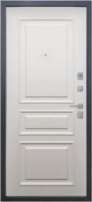 Входная металлическая дверь Феррони Luxor 2 мм Багет 2 замка 2мм металл (Букле антрацит + МДФ)