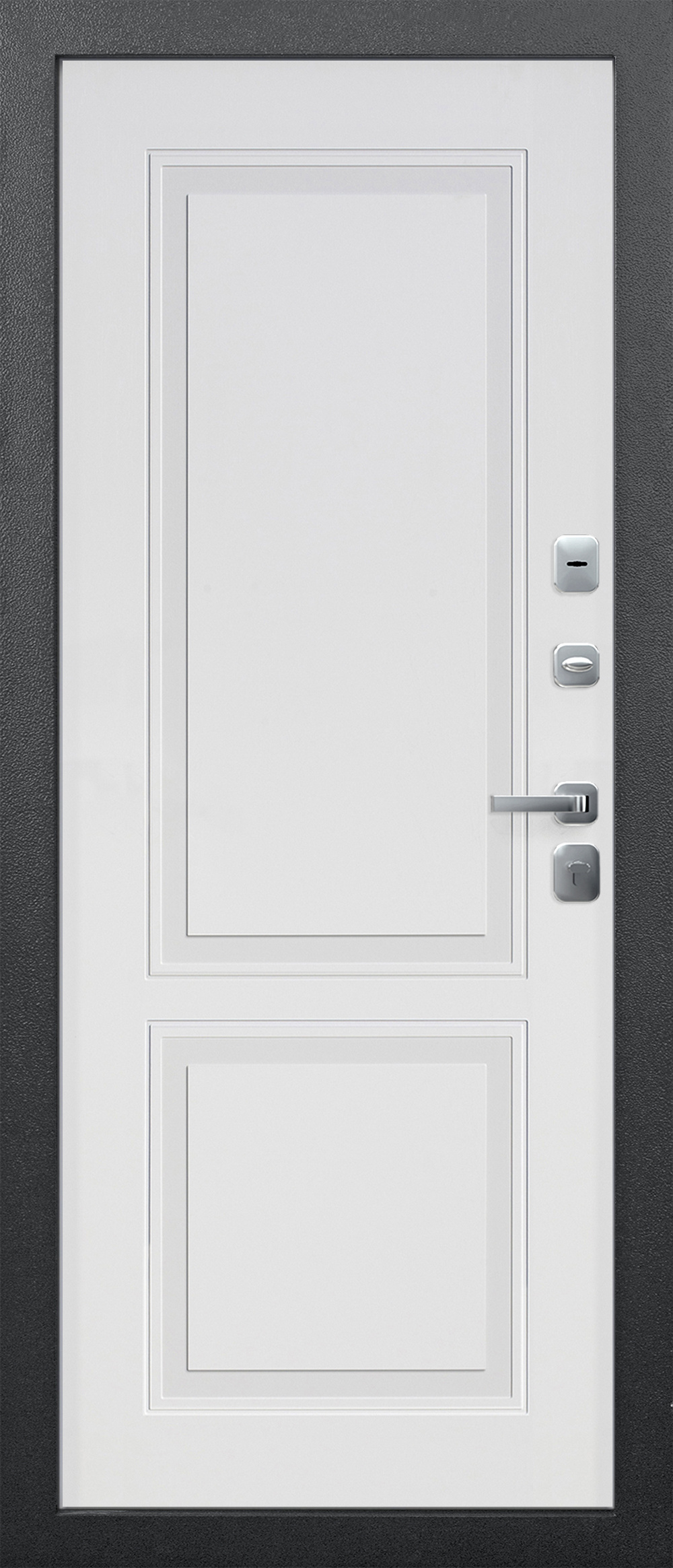 Феррони Входная дверь 11 см Изотерма Серебро велюр, арт. 0003792 - фото №1